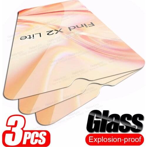 3pcs Tempered Glass For Oppo Find X2 Lite Screen Protector Orro Find X2Lite X 2 Light CPH2005 6.4" Armor Phone Protective Film