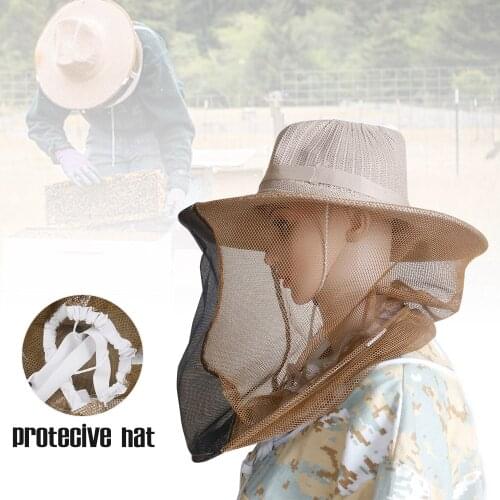 Beekeeping Protective Cowboy Hats Hat Big Brim Fabric Nylon Net Yarn Clothing Cap For Beekeeper Bamboo Comfortable Design