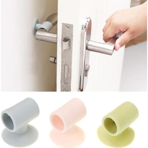 1Pc Silicone Anticollision Sucker for Door Handle Home Door Protecting Pad Mute Silencer Suction Door Stops