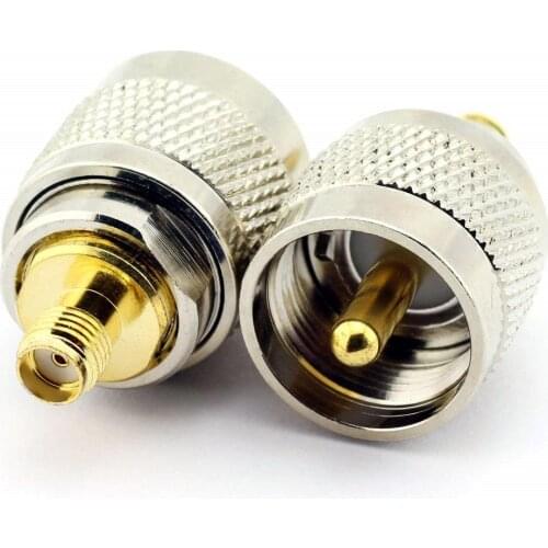 10PCS UHF Male PL259 Plug to SMA Female Jack RF Adapter Connector