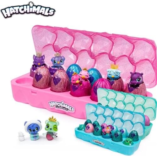 12Pcs/Set Genuine S6 Hatchimals Colleggtibles Hatch Bright Blind Box Surprise Magic Hatching Eggs Children Creative Toy Gift