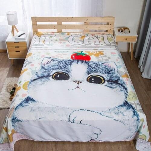 3D HD Digital Printing Childrens Animation Pattern Bed Sheet Fitted Sheet for Kids/Baby/Children/Boy/Girl 200x240cm