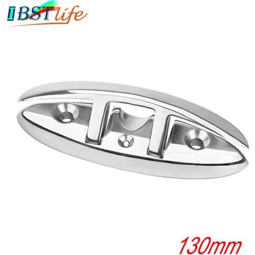 5 Inch Stainless Steel 316 Boat Flip Up Folding Pull Up Cleat Dock Deck marine hardware Line Rope mooring Cleat accessorie