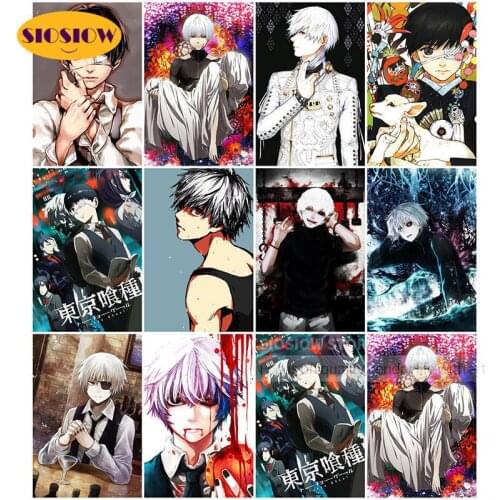 DIY Diamond Painting Wall Art Cross Stitch Anime Tokyo Ghoul Pictures Full Square Drill 5d Embroidery Mosaic Handmade Home Decor