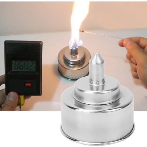 200ml Anti-Explosion Lab Alcohol Burner Stainless Steel Alcohol Lamp Burner Laboratory