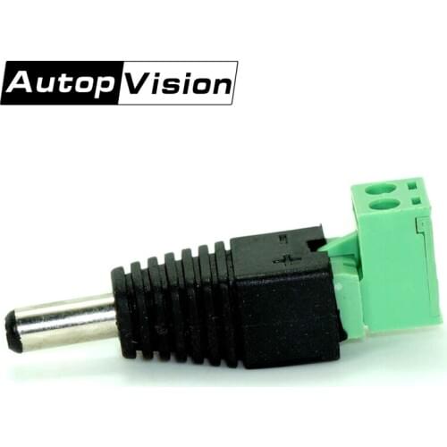 DHL FREE 500pcs/lot DC Male Elbow Adapter DC Power Plug BNC Connector For CCTV IP Camera Power Supply Surveillance Accessories