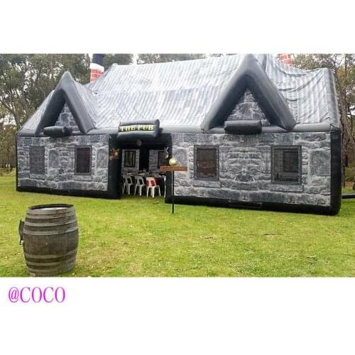 Free air ship to door,10x5x5m big Portable Inflatable Irish Tent Inflatable Bar Tent Inflatable Pub marquee tent