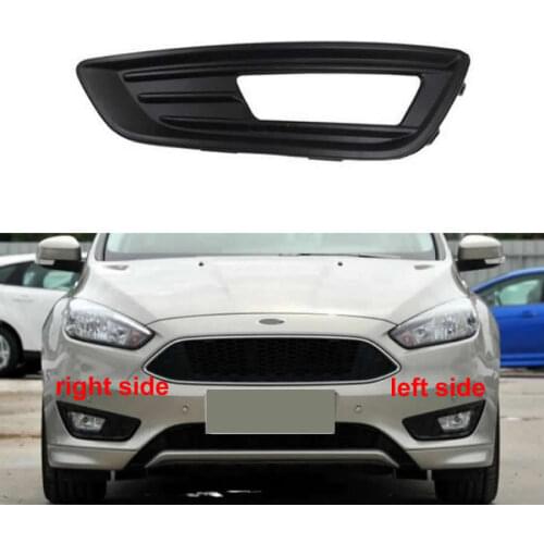 For Ford Focus 2015 2016 2017 Fog Light Cover Fog Lamp Shell Front Bumper Grille Driving Lamp Cover with Hole