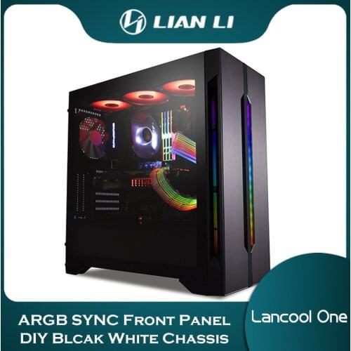 Lancool One Computer MOD Case Side Show PC Gaming Housing Cabinet,ARGB SYNC Front Panel,DIY Blcak White Chassis