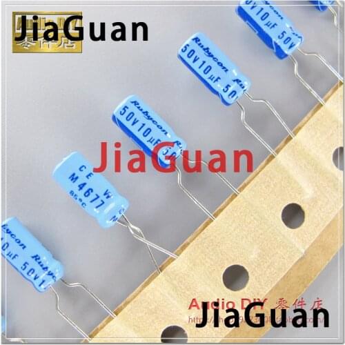 50PCS Rubycon TWSS (CEW) 10uF/50V 5x11mm electrolytic capacitor 50V10UF old sky blue 10UF 50V hot sale ce w