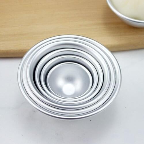 Daifuku Dessert Mould Half Round 3D Mould Mochi Mold Snowball Dessert Aluminium Alloy Baking Practical Kitchen Tool