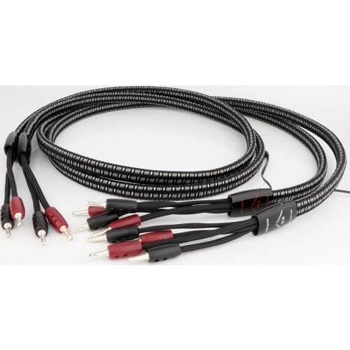 Hifi Audio K2 speaker cable free update NEW 72V DBS silver Banana or spade plug A pair bi wire or single wire