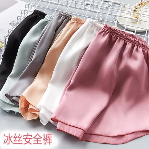 Hot Summer Safety Pants Anti-Running-out Women Summer Loose Large Size Can Be Worn Thin Unrolled Leggings Ice Silk