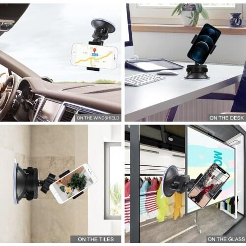 Strong Suction Cup Phone Holder for Windshield/Window, Car Phone Mount for GPS DVR Camera Recorder