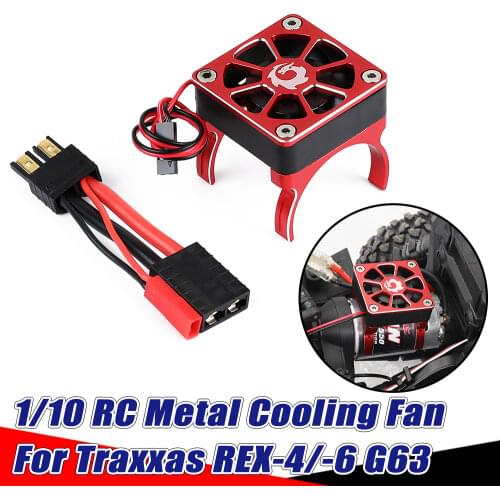 Surpass Hobby 40mm Cooling Fan 540 550 Brush 3650 3660 Brushless Motor Heatsink Cover for 1/10 Rc Car TRX-4 SCX10 ARRMA Traxxas