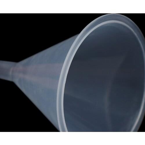 60mm Mouth Dia Laboratory Clear White Plastic Filter Funnel