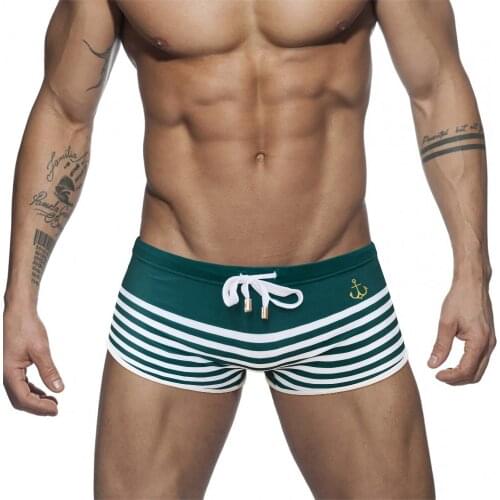 Summer Mens Striped Swimwear Nylon Quick Dry Swimming Trunks Plus Size Bathing Swimsuits Fashion Male Sport Beach Surfing Shorts