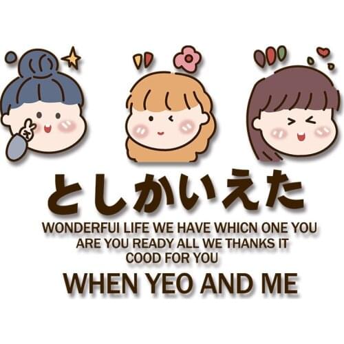 Cartoon cute patches Chest badges Patches for Kids Clothing Jacket Heat Transfer PVC Patch Cheap Ironing stickers