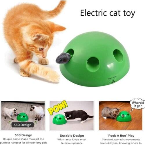 The new popular electric semicircular cat toy cat supplies cat catch mouse cat toy funny automatic cat toy