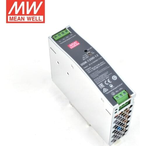 Meanwell DDR-120D-12 120W DIN Rail DC-DC Converter 67.2~154V DC to 12V DC 10A 120W Power Supply 12V dc Transformer