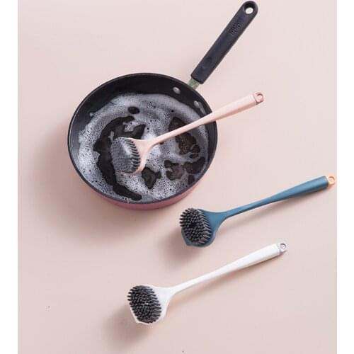 Kitchen Cleaning Brush Long Handle Sponge Dispenser Dishwashing Kitchen Tools