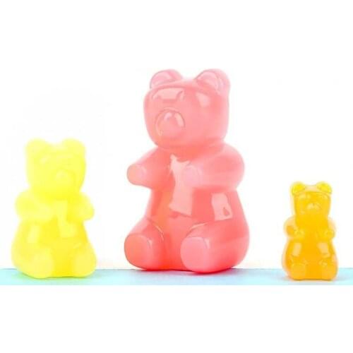 652F Gummy Bear Candy Silicone Mold Cake Chocolate Fondant Resin Pendant Jewelry DIY