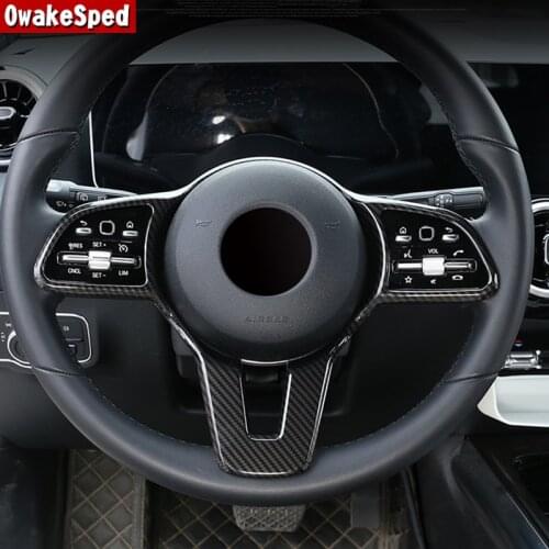 Car Styling Steering Wheel Frame Cover Trim Decoration For Mercedes Benz B Class B200 2020 Interior Accessories