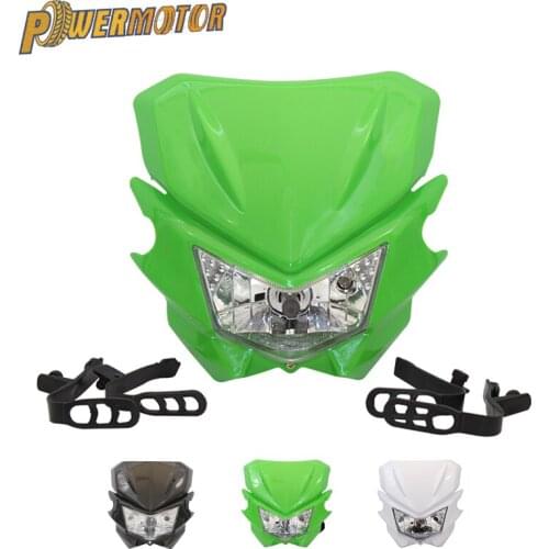 Motorcycle Headlight Universal Headlamp Light For Kawasaki KLX125 KLX150 250 450 CRF RMZ YZF EXC Dirt Bike Motocross Enduro