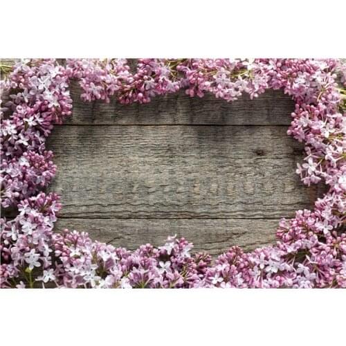 Vinyl Custom Photography Backdrops Props Flower and Wood Planks theme Photo Studio Background 20212-43