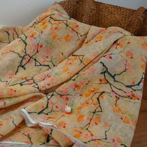 High quality ramie fabrics High-end gowns, dresses, trousers, shirts and jackets tissu High-end brand patchwork