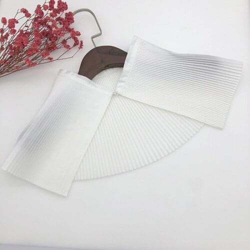 Women 2021 Shirt Detachable Collars Shawl Vintage Female Solid Color Fake Collar Shirt Decoration Ladies Dress Tops False Collar