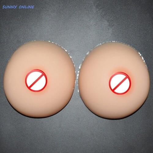 100% pure Natural 5000g/pair I/J cup size False form fake boobs silicone breast Crossdresser Transvestite user CD Cosplay