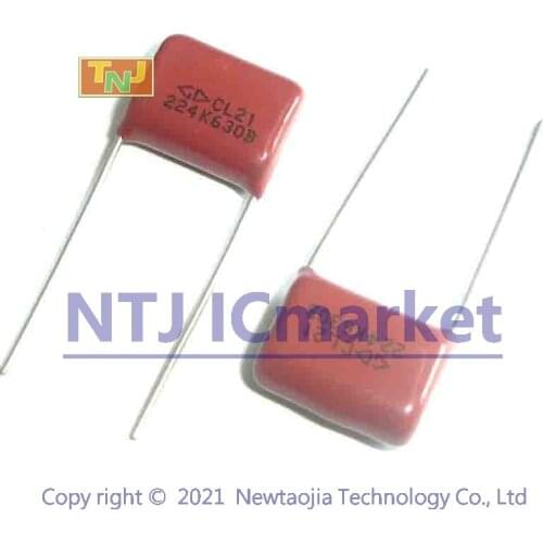 20 PCS CBB 224/630V 220nF 0.22uF 224K 224J 630V Metallized Film Capacitor