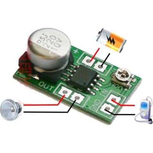 3pcs Mini LM386 power amplifier board / amplifier / starfinder sound module / adjustable volume low power consumption 5 ~ 15V
