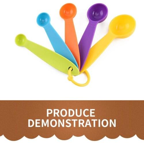 5PCS Plastic Measuring Spoon Stackable Scale Measuring Cup Milk Powder Spoon Small Measuring Spoon Scale Spoon Bakeware