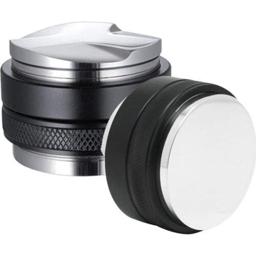 53MM Aluminum Coffee Tamper Coffee Distributor Coffee Powder Hammer Customized Coffee Leveler Fit For 54mm Brevilles Portafilter