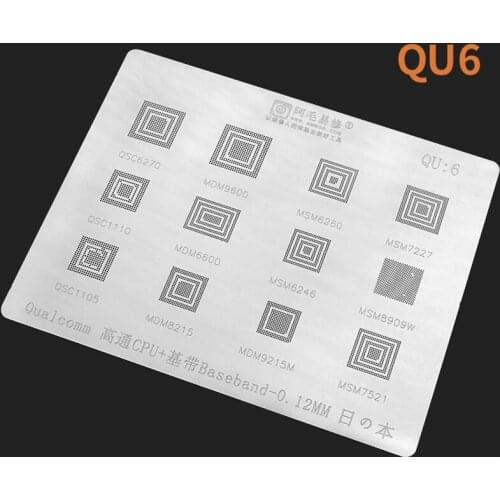 Amaoe Qualcomm Common CPU Baseband BGA Reballing stencil for QSC6270/MDM6600/MDM9600