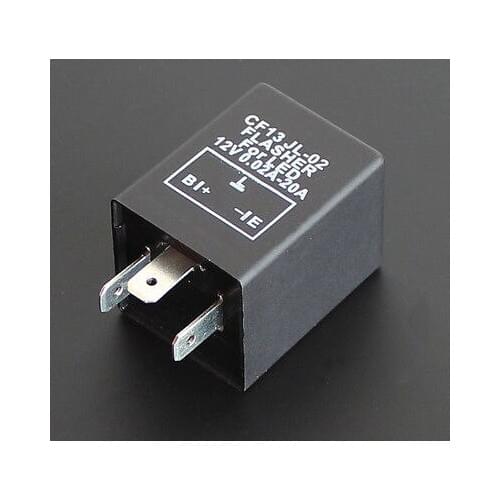 CF13 - 3 Pin Electronic Moto Car Flasher Relay Fix LED Hyper Flash Fast Signal
