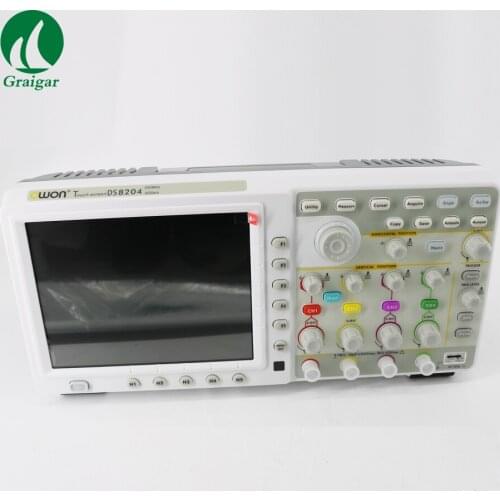 OWON TDS8204 Digital Oscilloscope 4 Channels 7.6M Record Length Multi-window Extension