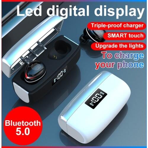 Hot Sale TWS Bluetooth 5.0 Earphone New Arrival Wireless Waterproof Heatset Supporting Android for iOS Smart Mobile Phone