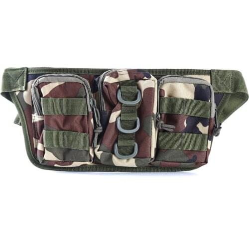 Outdoor Camping Climbing Bag Camouflage Tactical Military Hip Waist Belt Pouch Purse Sport Hunting Camo Bags in Backpack