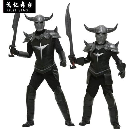 Cosplay Movie Character Halloween Easter Carnival Black Samurai Costume Dark Demon Knight Costume