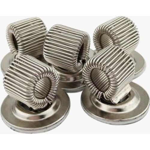 500 PCS Metal Single hole Self Adhesive Pen Clip Pen Holder with Spring Loop