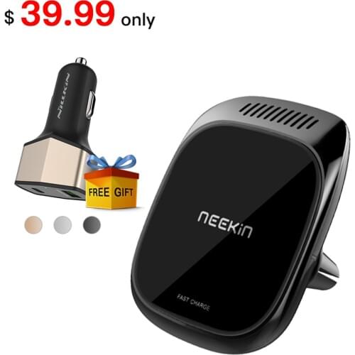 Nillkin Wireless Charging Car Magnetic Wireless Charger+car adapter for iphone X 8 8+ car holder for galaxy S9 S8 Note 8 S7 S6