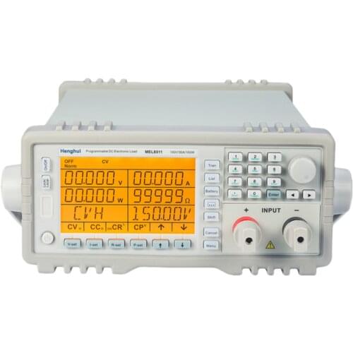 MEL8511 8512 8512C 8512B 8513 8513C 8513B programmable DC electronic load tester150W300W600W adjustable program control 150V500V