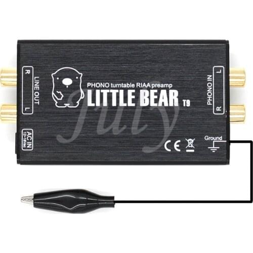 PHONO T9 record player vinyl record player MM phono pre-amplifier, output impedance: 200 ohms, amplified output: 200mV / 1.8V