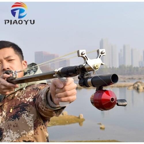 New High-Power Retractable Folding Long Rod Slingshot Stainless Hunting Catapult Outdoor Hunting Shooting Double Safety Kids Toy