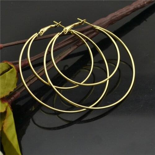 Hoop earrings for women Big circle Crescent shape Simple casual Fashion Jewelry Accessories Wholesale 2021 Youth Ladies earrings