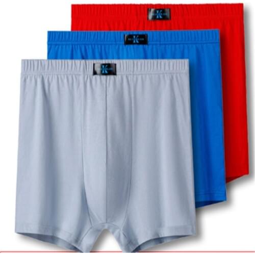 High waist fat guy middle-aged and elderly boxer briefs mens plus size bottom shorts head cotton loose four-corner L-10XL
