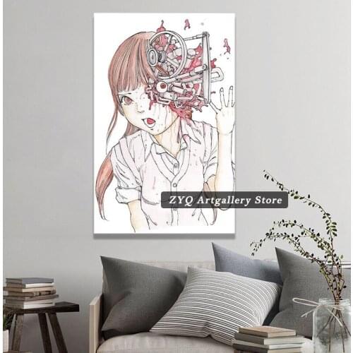 Shintaro Ito Anime Japanese Kago Manga Horror Impressive and Trendy Poster Wallpaper Decorative Wall Picture For Living Room